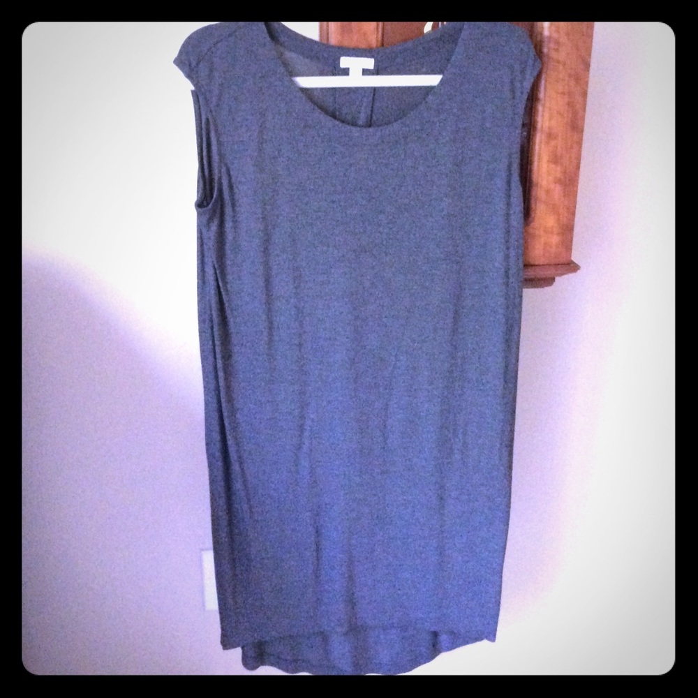 High-Low Cotton T-shirt dress
